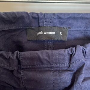 Pink woman (European brand) navy parachute pants